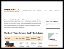 Tablet Screenshot of dashcamtalk.com